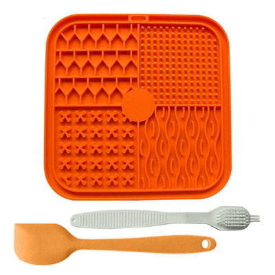 Hrănitoare lente pentru câini Covorașe cu mâncare farfurie pentru linge pentru animale de companie farfurie pentru câini cu patru culori din silicon Venză pentru câini cu aspirație puternică hrană bol pentru câini Accesorii pentru câini