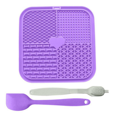 Hrănitoare lente pentru câini Covorașe cu mâncare farfurie pentru linge pentru animale de companie farfurie pentru câini cu patru culori din silicon Venză pentru câini cu aspirație puternică hrană bol pentru câini Accesorii pentru câini