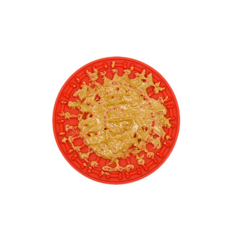 Kutyanyalószőnyeg Kutyanyalószőnyeg Kiosztó Szőnyeg Slow Treat Elosztó Szőnyeg Szívószőnyeg Fal Kisállat fürdetés Gondozás Kutyaképző eszköz