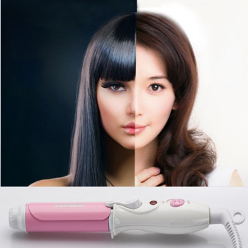 Професионален инструмент за коса Маша Керамична LED цифрова мини въртяща се Hot Hair Waver Инструменти за оформяне Маши за коса Електрическа кърлинг