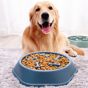 Μπολ για σκύλους κατοικίδιων Σκύλος Αργό μπολ τροφοδοσίας σκύλου Κουτάβι γάτα αργή τροφή Μπολ Πιάτο κατά του φαγητού Πιάτο τροφής για σκύλους για τροφή για σκύλους Προμήθειες για κατοικίδια
