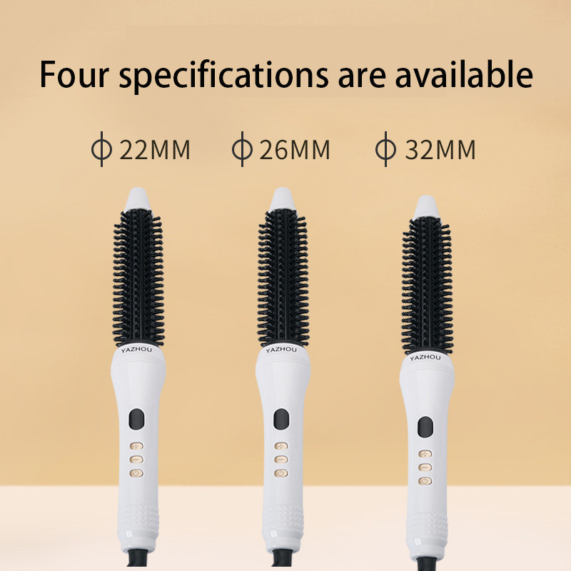 SONOFLY multifunktsionaalne juuksekoolutaja elektriline kamm Keraamiline kohev juuste sirgendaja Põletusvastane Big Waves Rullikujulised tööriistad C1227