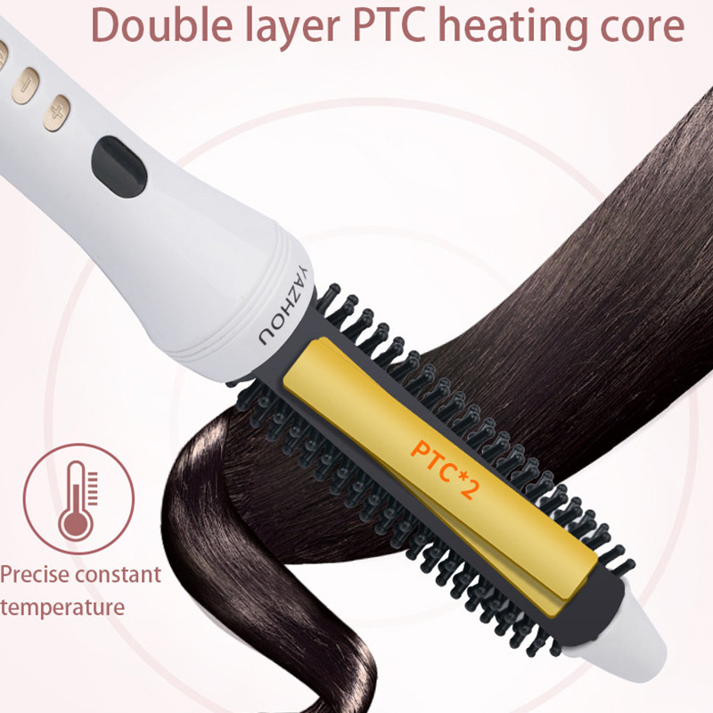 SONOFLY multifunktsionaalne juuksekoolutaja elektriline kamm Keraamiline kohev juuste sirgendaja Põletusvastane Big Waves Rullikujulised tööriistad C1227