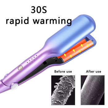 16 мм 3 барела Hair Waver Маша за коса Wand Eggroll Регулируема температура Керамична вълна Маша за коса Къдрава маша Инструменти