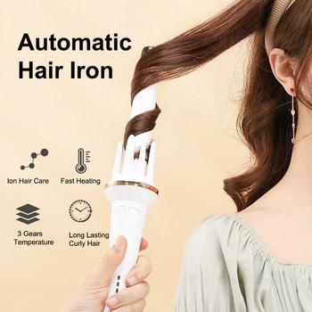 28 мм едноцевна керамична маша за коса с автоматично въртене Маша за коса Маша Пръчка за къдрене Hair Waver Инструменти за оформяне на косата