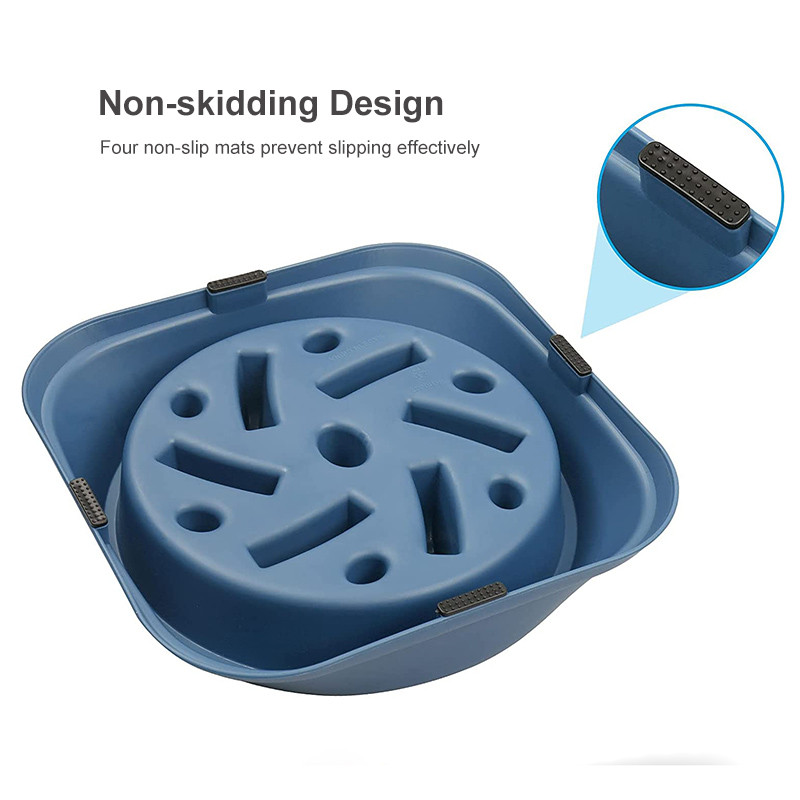 Aeglase söötjaga koerakaussi pusle Interaktiivne neelamisvastane koeratoidukauss Vastupidav lämbumise vältimine Tervislik toitmine Lemmikloomatarbed