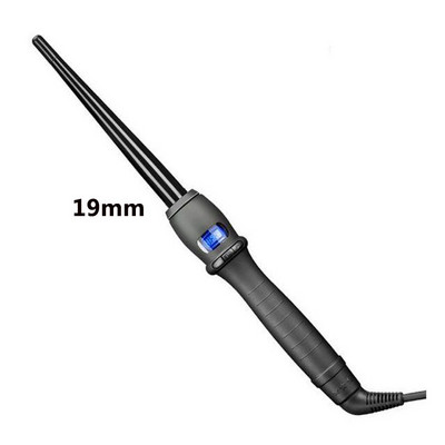 Μπουκλές LCD κωνικό σίδερο για μπούκλες μονό σωλήνα κεραμικό γλάσο κώνος λουλούδι αχλάδι ηλεκτρικό ραβδί σγουρά μαλλιά ρολό εργαλεία styling