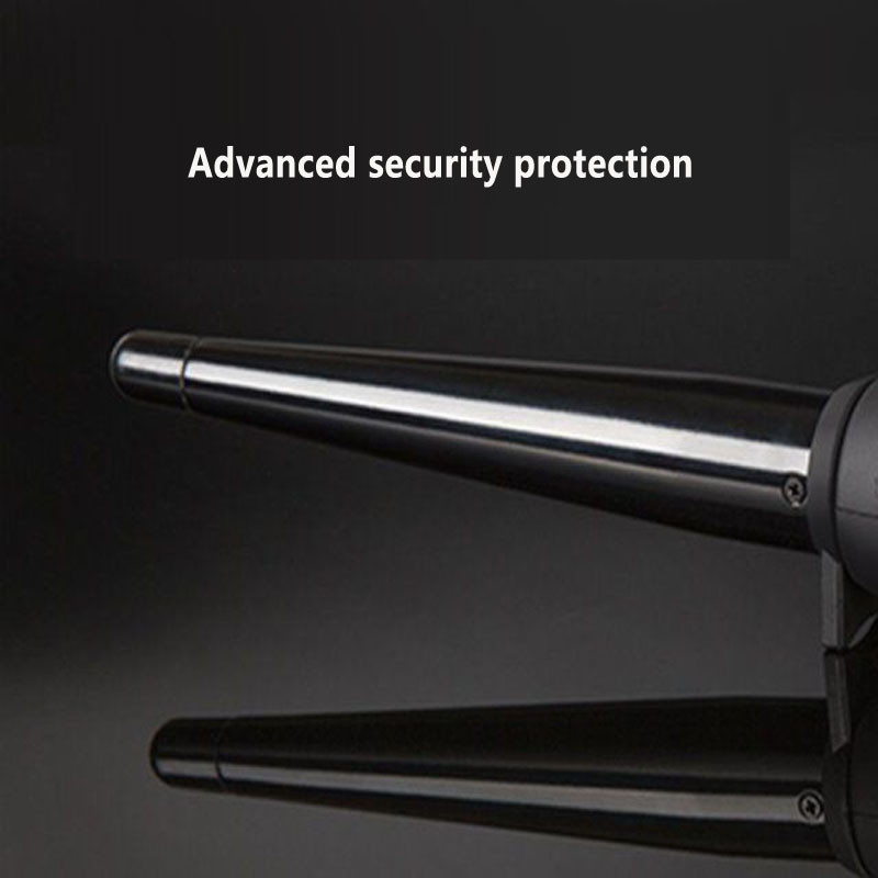 LCD suktukai kūginiai garbanojimo geležies vieno vamzdelio keramikos glazūra kriaušės gėlės kūgio elektriniai plaukų garbanoti lazdelės voleliu formavimo įrankiai