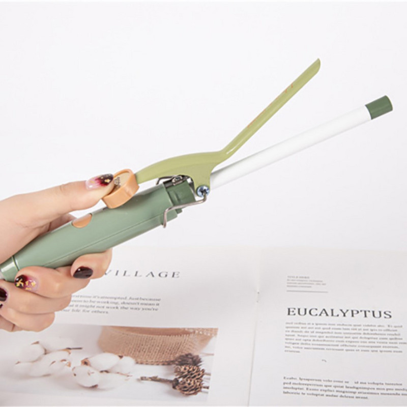 Mini plaukų suktukas 9 mm elektrinis garbanojimo geležis Profesionalus keraminis plaukų suktukas Wave garbanojimo geležies plaukų formavimo įrankis