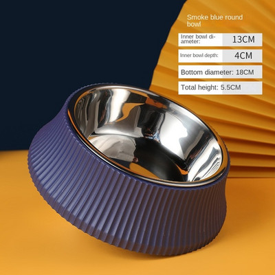 Kassi kauss lemmiklooma roostevabast terasest koerakauss ümberminekuvastane eraldi suur kauss koera riisikauss söötmine kassi kauss lauanõud