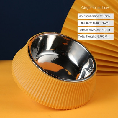 Kassi kauss lemmiklooma roostevabast terasest koerakauss ümberminekuvastane eraldi suur kauss koera riisikauss söötmine kassi kauss lauanõud