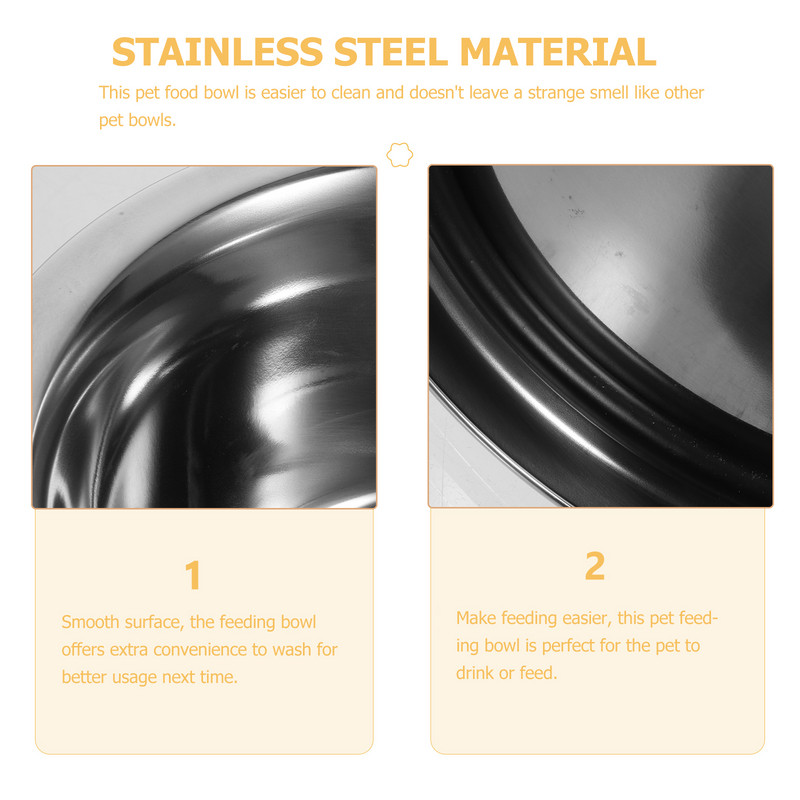 Sieninis paaukštintas dubuo šuniui Patogus kačių pakeltas dubenys dideli šunys, padalinti kabantys nerūdijantis plienas, mažas