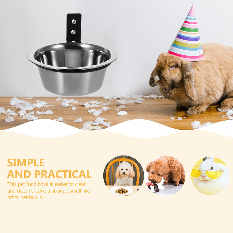 Seinale kinnitatav kõrgendatud koerakaussi söötmisaedik Vesi Lemmikloomatarvikutega Mugav toitmine