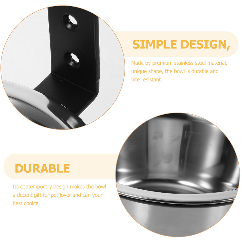 Seinale kinnitatav kõrgendatud koerakaussi söötmisaedik Vesi Lemmikloomatarvikutega Mugav toitmine