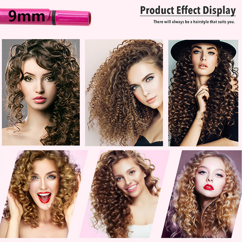 3/8-tolline 9 mm juuksekoolutaja, väike tang