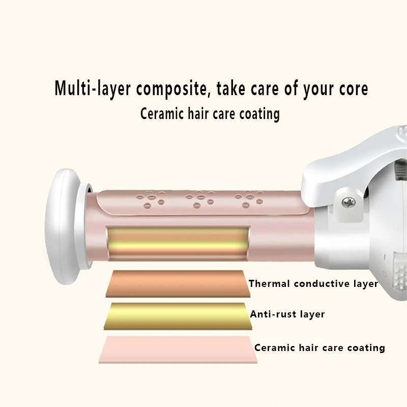 LR mini juhtmeta keraamiline juuksekoolutaja USB Laetav lokirulli lokirull Kuumad tööriistad Lainelised juuste kujundamise võlukepp