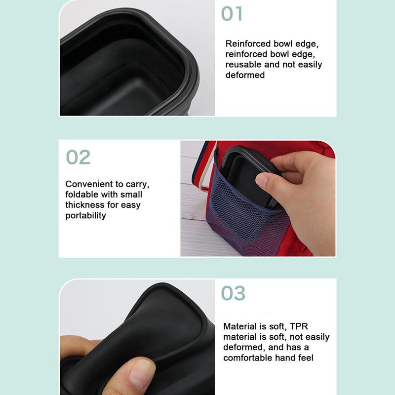 Sklopiva posuda za vodu za pse Putovanje na otvorenom Prijenosni spremnik za hranu za štence Hranilica Posuda za mačke Za hranjenje pasa Dnevni pribor