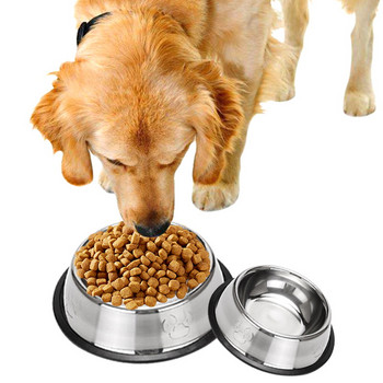Μπολ από ανοξείδωτο ατσάλι για σκύλους με αργή τροφοδοσία Ασφαλές πλενόμενο μπολ με νερό για τροφές για κατοικίδια Μικρό μεσαίο μεγάλο σκύλο αργή κατανάλωση
