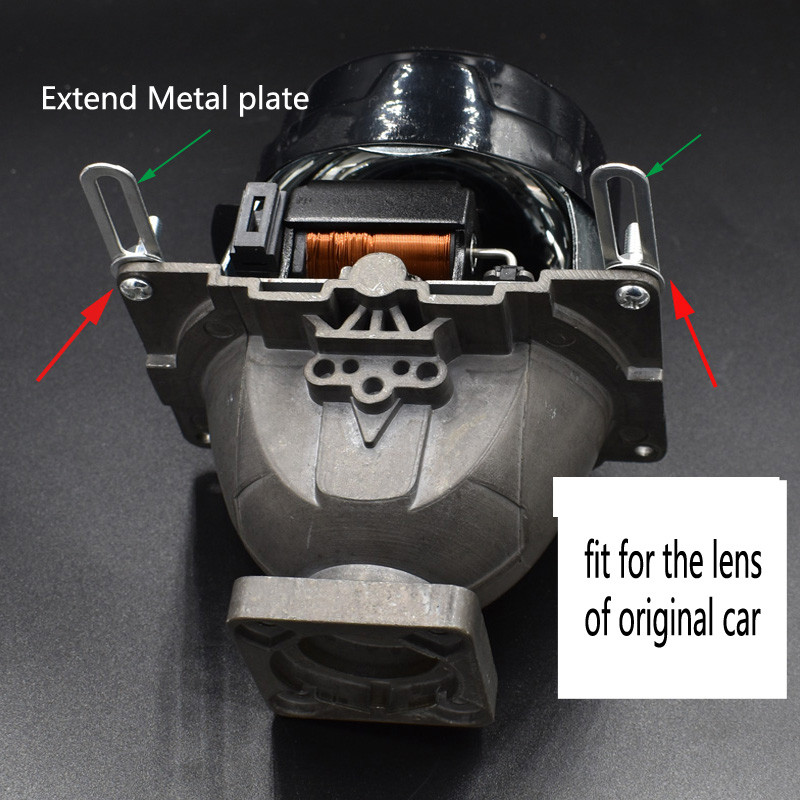 Priekinių žibintų modifikavimo įrankio varžtų veržlių kostiumo rinkiniai Adapterio rėmas, skirtas Hella 3R G5/Koito Q5 projektoriaus objektyvo jungiamosios plokštės silikoninis vamzdelis