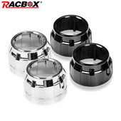 2,5-tolline projektori läätsemask Auto esitulede hõbedased mustad kaitsekatted bi-ksenoon-HID-objektiivi jaoks LHD RHD esituled isetegemisel autode moderniseerimiseks