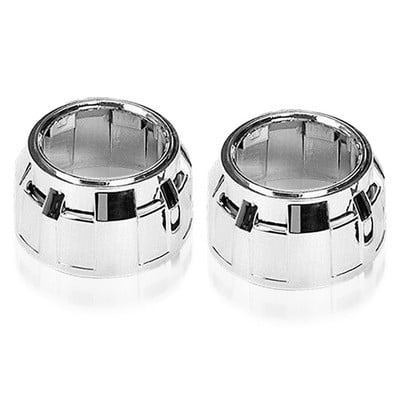 2,5-tolline projektori läätsemask Auto esitulede hõbedased mustad kaitsekatted bi-ksenoon-HID-objektiivi jaoks LHD RHD esituled isetegemisel autode moderniseerimiseks