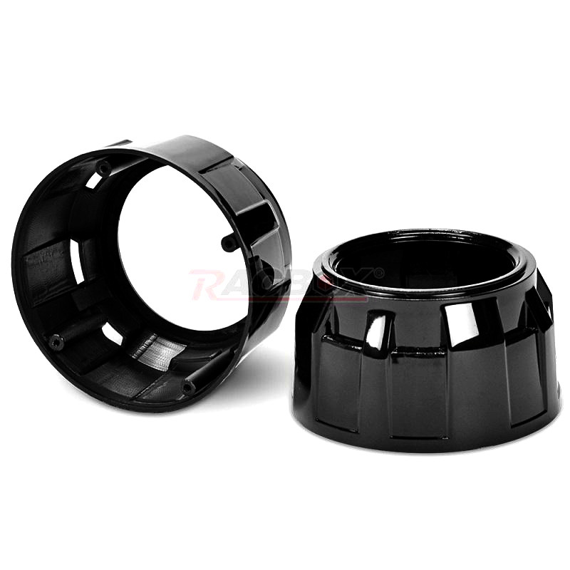 2,5-tolline projektori läätsemask Auto esitulede hõbedased mustad kaitsekatted bi-ksenoon-HID-objektiivi jaoks LHD RHD esituled isetegemisel autode moderniseerimiseks