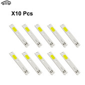 10 vnt COB LED lustai C6 automobilio priekinių žibintų lemputėms H1 H4 H7 HB3 HB4 880 H13 9004 9007 automatinio priekinio žibinto šviesos šaltinis C6 COB lustas 6000K