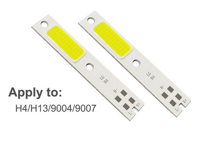 10 vnt COB LED lustai C6 automobilio priekinių žibintų lemputėms H1 H4 H7 HB3 HB4 880 H13 9004 9007 automatinio priekinio žibinto šviesos šaltinis C6 COB lustas 6000K