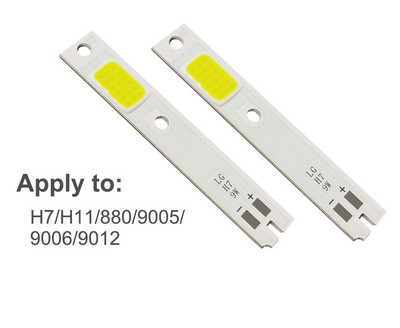 10 vnt COB LED lustai C6 automobilio priekinių žibintų lemputėms H1 H4 H7 HB3 HB4 880 H13 9004 9007 automatinio priekinio žibinto šviesos šaltinis C6 COB lustas 6000K