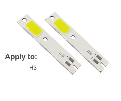 10 vnt COB LED lustai C6 automobilio priekinių žibintų lemputėms H1 H4 H7 HB3 HB4 880 H13 9004 9007 automatinio priekinio žibinto šviesos šaltinis C6 COB lustas 6000K