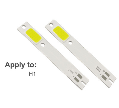 10 vnt COB LED lustai C6 automobilio priekinių žibintų lemputėms H1 H4 H7 HB3 HB4 880 H13 9004 9007 automatinio priekinio žibinto šviesos šaltinis C6 COB lustas 6000K