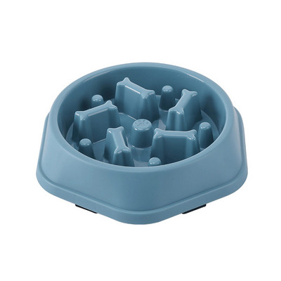 Egészséges táplálkozás Anti Pet Bowl Közepes méretű tál lassú adagoló, kis megállás, nem nyelés, puffadás ellen Lassú kutyák Kutyacsúszás evés interaktív