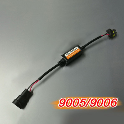 LED priekšējo lukturu dekodera adapteris Canbus pretmirgošanas siksnas spuldzes pretestība apvidus auto miglas lukturiem H4 H7 H1 9005 adapteris pret mirgošanu