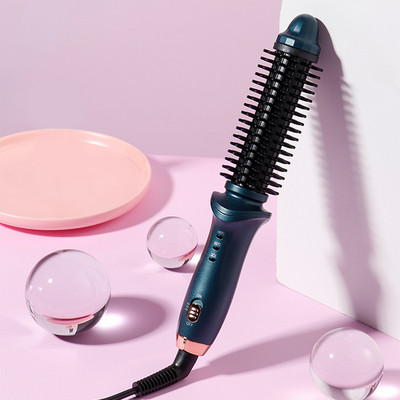 Μικρή βούρτσα για μπούκλες μαλλιών Κεραμική χτένα για μπούκλες κατά του εγκαυμάτων 2 σε 1 ίσιο και μπούκλο χτένισμα μαλλιών για χρήση στο ταξίδι στο σπίτι