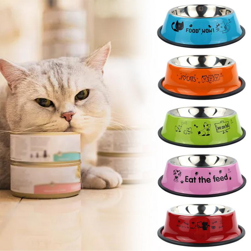 Boluri metalice pentru animale de companie pentru câini, mâncare pentru pisici, anti-alunecare, 18 cm/7,08 inchi, consumabile durabile pentru animale de companie, câini, pisici, căței și pisoi