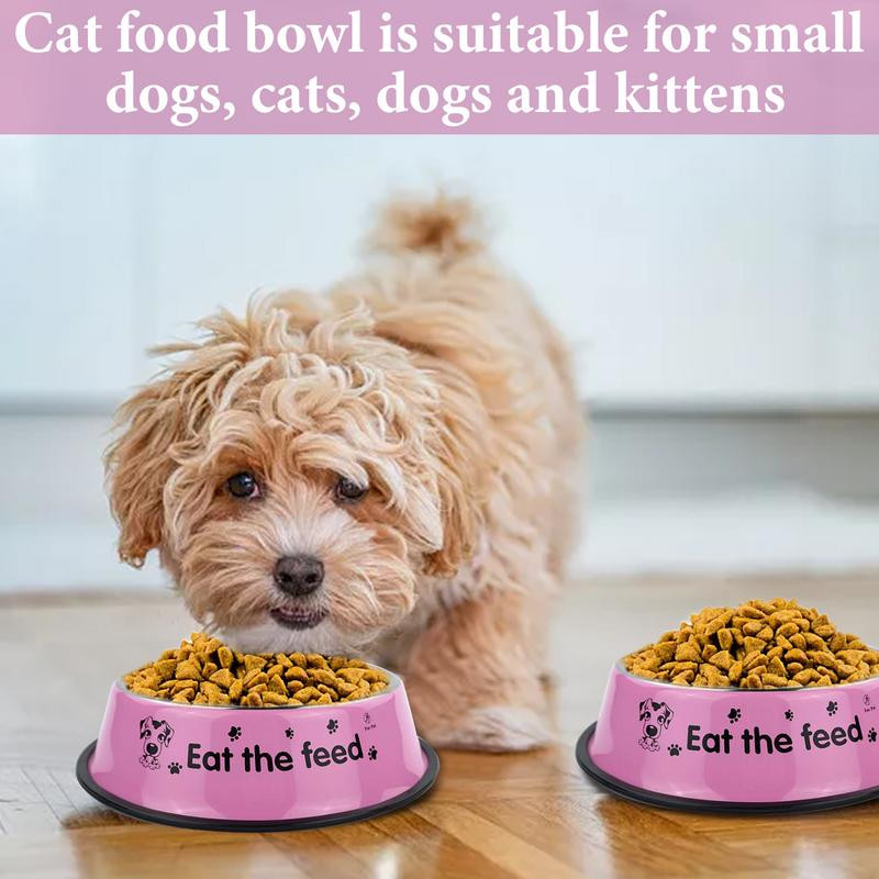 Boluri metalice pentru animale de companie pentru câini, mâncare pentru pisici, anti-alunecare, 18 cm/7,08 inchi, consumabile durabile pentru animale de companie, câini, pisici, căței și pisoi