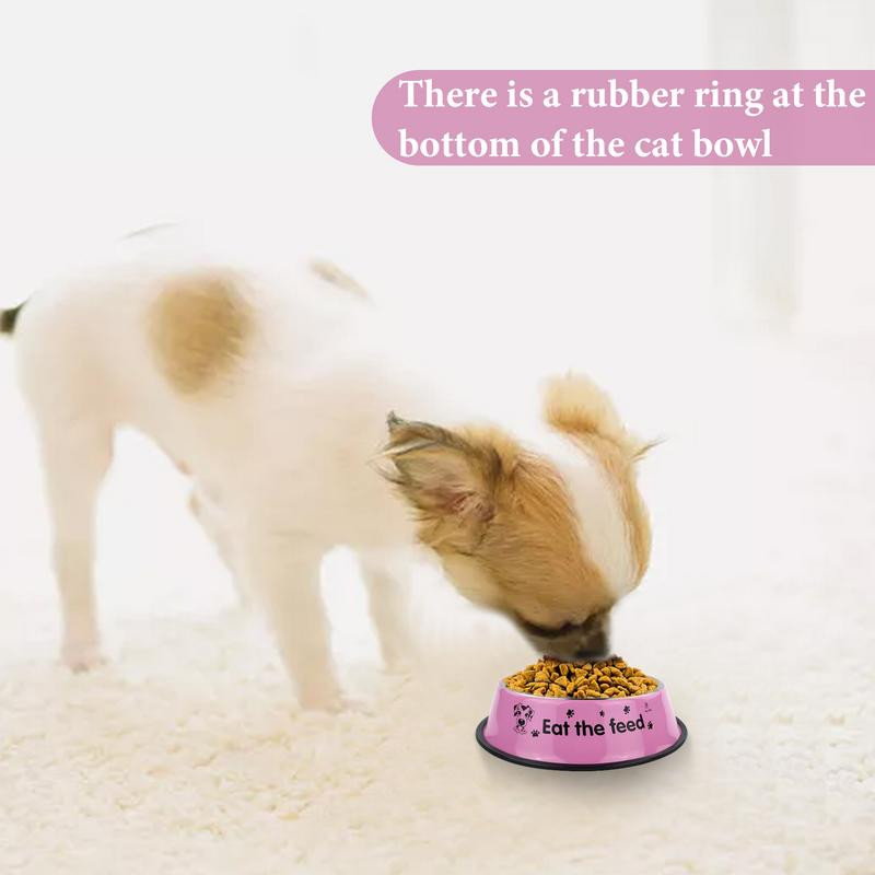 Boluri metalice pentru animale de companie pentru câini, mâncare pentru pisici, anti-alunecare, 18 cm/7,08 inchi, consumabile durabile pentru animale de companie, câini, pisici, căței și pisoi