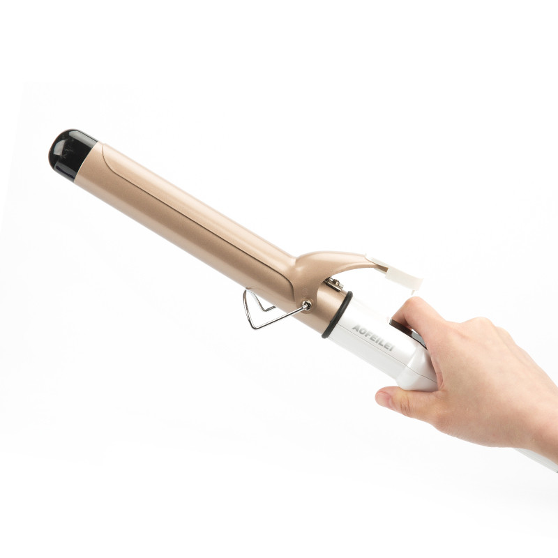 Professionaalne keraamilise lokirulli glasuuriga LCD-ekraan, suur ja väike lokkis pirni lillepea, kuiv ja märg kaheotstarbeline permi kujundamise tööriist