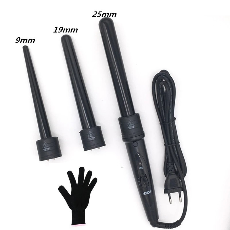 DoDo 3 u 1 uvijači za kosu Care Styling Uvijači za kosu Štapić zamjenjivi kopča od 3 dijela Uvijači za kosu Set uvijača Alat za frizure