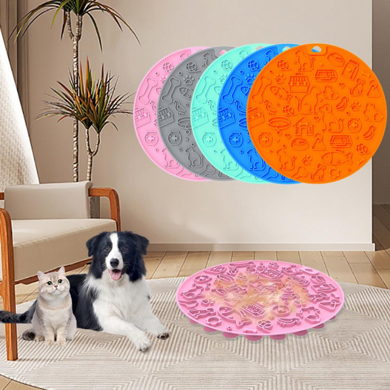 Praktična podloga za lizanje mačaka, višenamjenska, bez BPA, podloga za sporo hranjenje, podloga za lizanje pasa za mačke