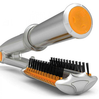 Πολυλειτουργικό ηλεκτρικό σιδερώστρα μαλλιών Wet Dry Διπλής χρήσης Ισιωτικό για μπούκλες 3 Λειτουργίες Ρυθμιζόμενο αυτόματο σίδερο για μπούκλες με βούρτσα