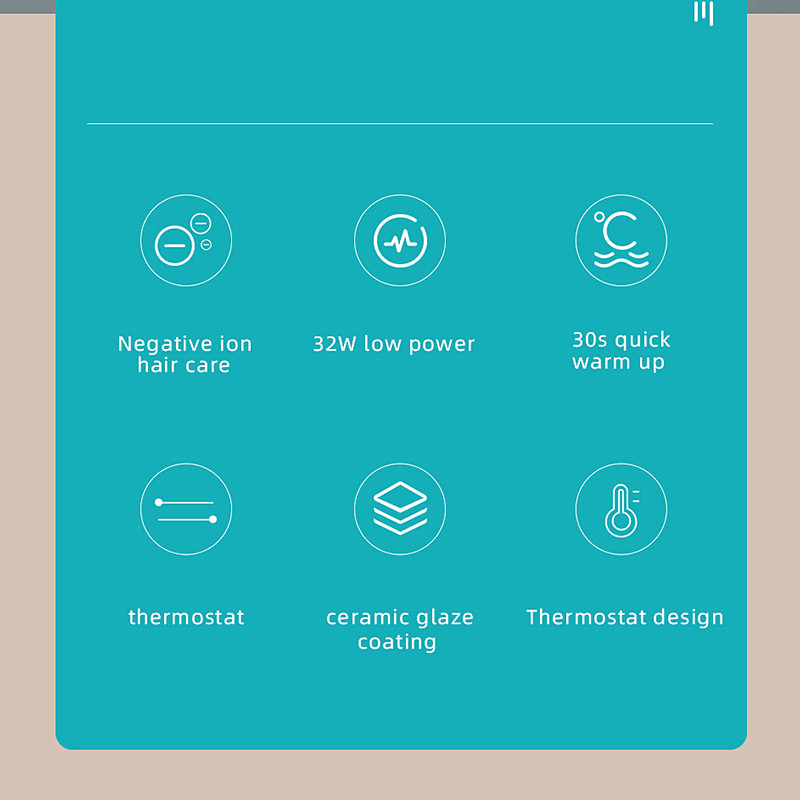 SONOFLY Professional 30mm κωνικό σίδερο για μπούκλες Ηλεκτρικό σπίτι Έξυπνο κύλινδρο για μπούκλες μαλλιών Εργαλεία styling ρύθμισης θερμοκρασίας v-596