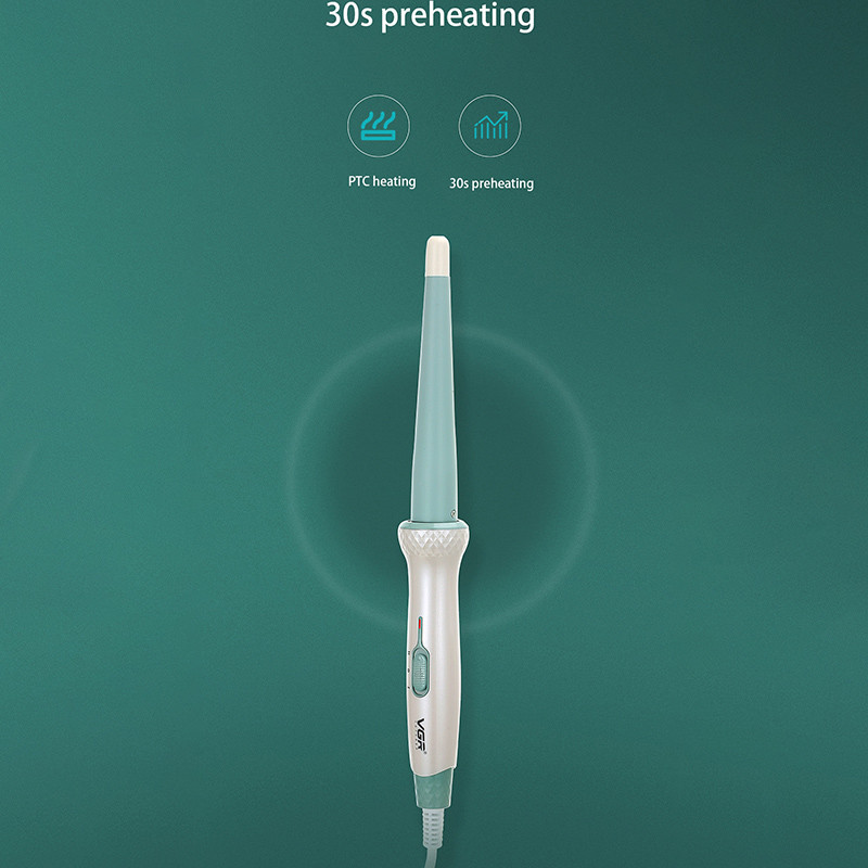 SONOFLY Professional 30mm κωνικό σίδερο για μπούκλες Ηλεκτρικό σπίτι Έξυπνο κύλινδρο για μπούκλες μαλλιών Εργαλεία styling ρύθμισης θερμοκρασίας v-596