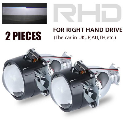 Mini 2,5 hüvelykes projektor bi-xenon lencsék H7 H4 9005 9006 fényszóróhoz, autó autó motorkerékpár tartozék utólag Használja H1 xenon lámpát