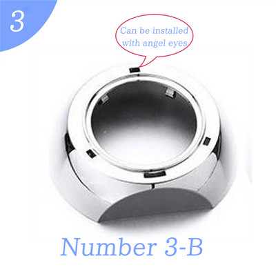 2 vnt. automobilio stilius 3,0 colių projektoriaus objektyvo gaubtas Q5 biksenoninis HID projektoriaus gaubtas LHD RHD HID priekinio žibinto automobilio objektyvo gaubtas