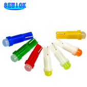 Soodushinnaga 500 tk Parim hind T5 1 LED COB auto sisemus armatuurlaua mõõtur tuled instrument Hoiatusindikaator signaalpirnid W1,2W