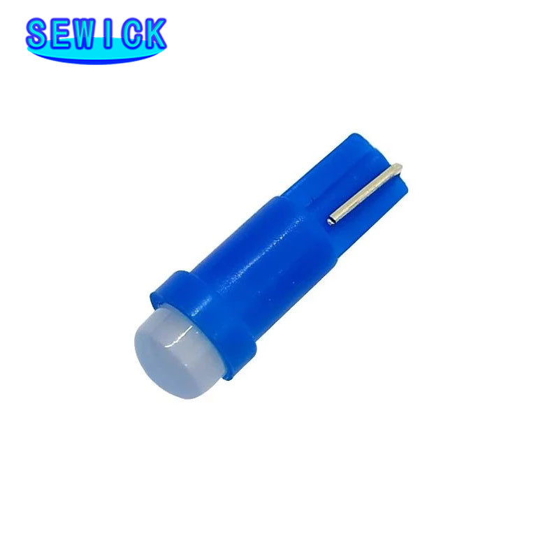 Soodushinnaga 500 tk Parim hind T5 1 LED COB auto sisemus armatuurlaua mõõtur tuled instrument Hoiatusindikaator signaalpirnid W1,2W