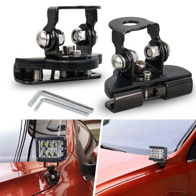 Suport clemă pentru montaj pentru lumină de lucru cu LED-uri pentru Off Road SUV ATV 4WD Capotă universală pentru stâlp Suporturi de montare reglabile 2 buc.