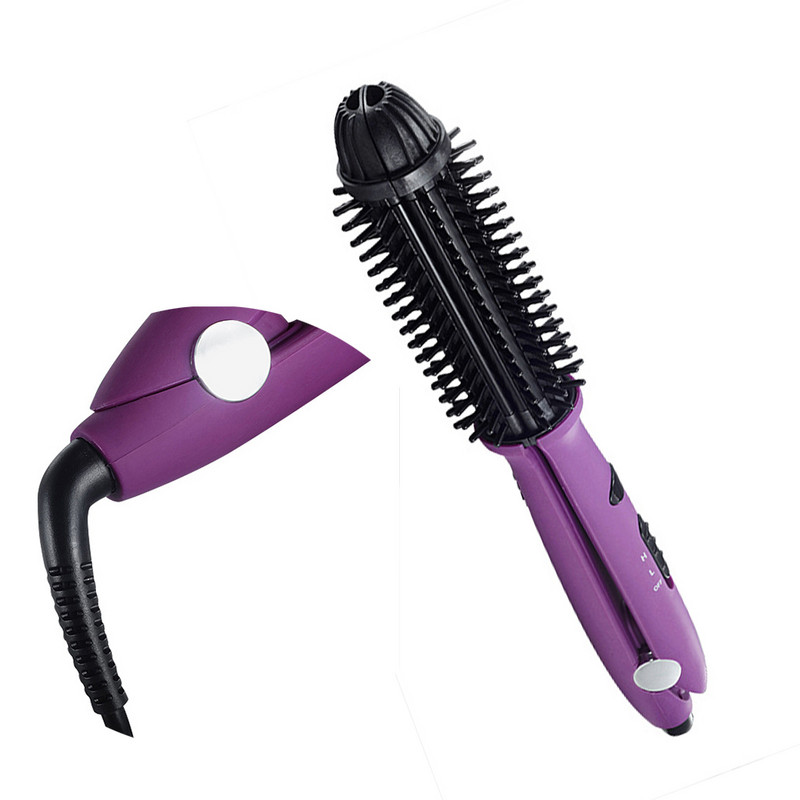 Professzionális többfunkciós hajkiegyenesítő kefe hajcsavaró hajvasaló göndörítő gőzös hajformázó hajvasaló eszköz