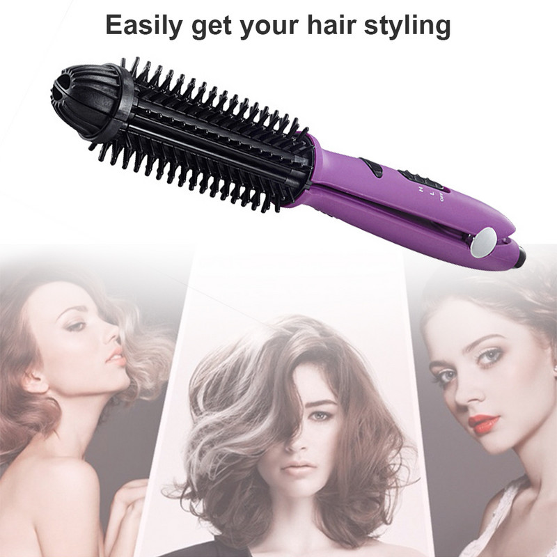 Professzionális többfunkciós hajkiegyenesítő kefe hajcsavaró hajvasaló göndörítő gőzös hajformázó hajvasaló eszköz